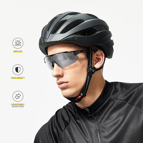 Image of Cycling Glasses, TR90 Unbreakable Frame Polarized Anti-UV400 Sports Sunglasses