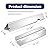 Meyafiny Grill Replacement Parts 17” Stainless Steel Flavorizer Bars for Weber Genesis II 400 Series E-410, S-410, ES410, II LX E-440, LX ES-440 Weber 66033 66796 66041 66686 12.5” Heat Deflectors