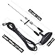 HYS Amateurfunk Antenne 2m/70 cm | VHF/UHF Starker Magnetfußantenne | 4 Meter RG-58 Kabel mit PL259-Stecker | MS10 (Black)