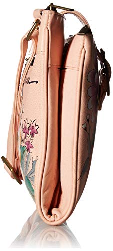 Anna by Anuschka Genuine Leather Travel Organizer, Triple Compartment - Hand-Painted Original Artwork3