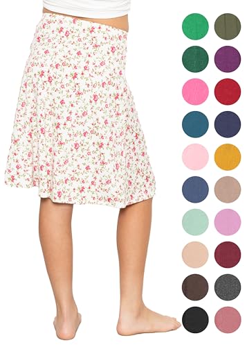 Image of STRETCH IS COMFORT Girls Skirts Flowy A Line Knee Length and Ankle Length | Elastic Waist, Kids School Skirt, Girls Maxi Skirt, Black Skirt For Girls, Faldas Para Ninas, Girls Long Skirt, Long skirts