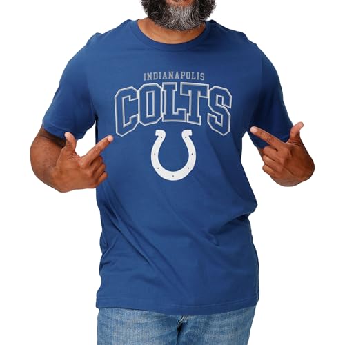 FOCO Indianapolis Colts NFL Mens Classic Arched Logo T-Shirt - True Royal - L