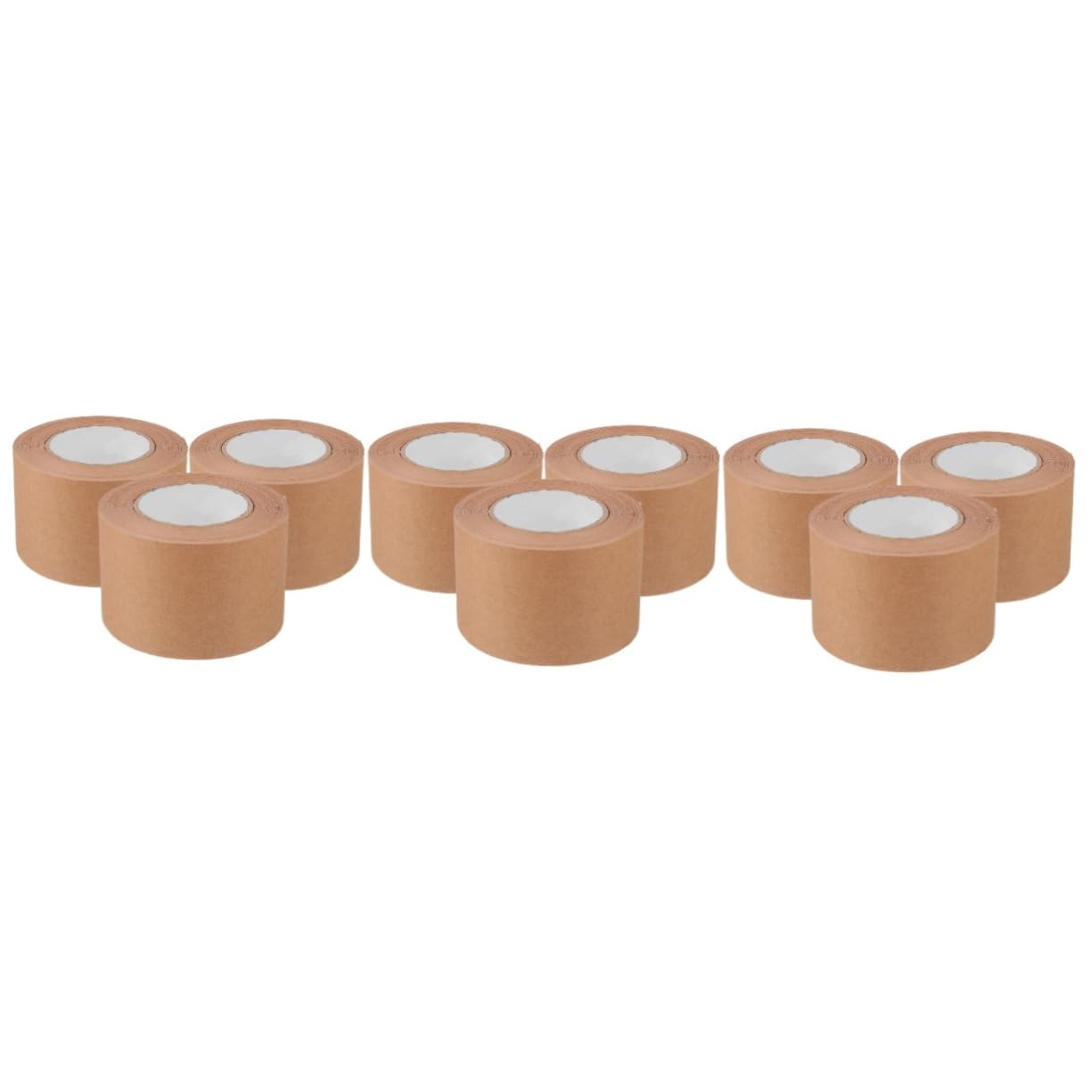 OSALADI 3 Set Nastro Di Spedizione Marrone Nastro Sigillante in Carta Nastro Gommato Marrone In Movimento Avvolgere Cucitura Avvolgimento Light Brown Carta Kraft 3 * 3