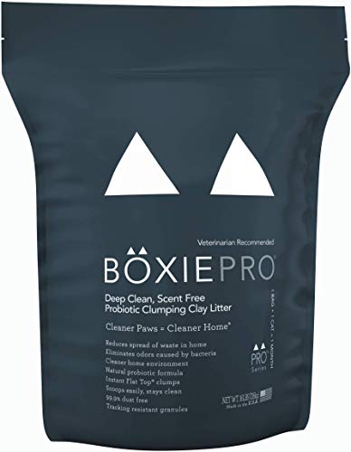 Boxiecat Deep Clean, Scent Free, Probiotic Clumping Litter, 16 lb