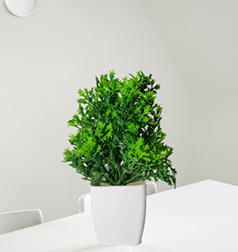 Image of Artificial Indoor Plant with Decorative Pot, Home Decor (Green)