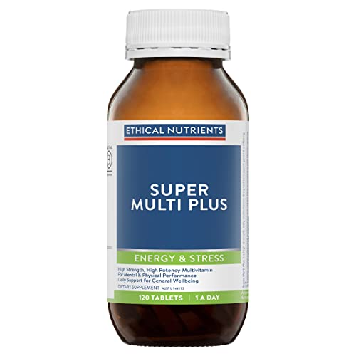 Ethical Nutrients Super Multi Plus - Premium Multivitamin For Energy, Vitality & Immune System Health - 120 Tablets