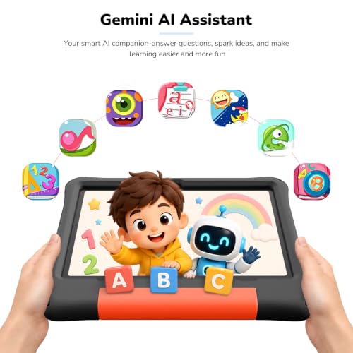 Image of Kids Tablet, Android 16 Tablet for Kids 10 inch withEVA Case (Black) 30GB RAM 64GB ROM 1TB TF Card Expandable for Toddler Children, Parental Control, Dual Camera, WiFi, Gift