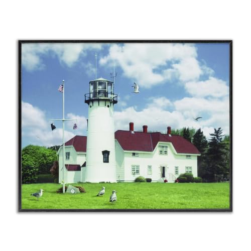 Chatham Lighthouse Coastal Landscape, 11 x 14 Inch Framed Giclée Print