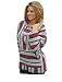 Baja Joe Striped Woven Eco-Friendly Jacket Coat Hoodie (Burgundy, X-Large)