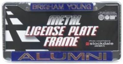 Stockdale BYU Cougars Metal Alumni Inlaid Acrylic License Plate Frame
