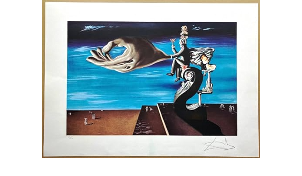 サルバドール・ダリリトグラフ「苦悩する愛」1978年作品ダリ直筆