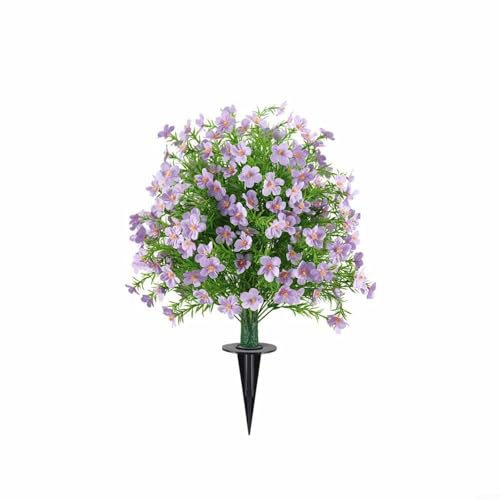 Árbol artificial de boj resistente a rayos UV con estaca para jardín 2
