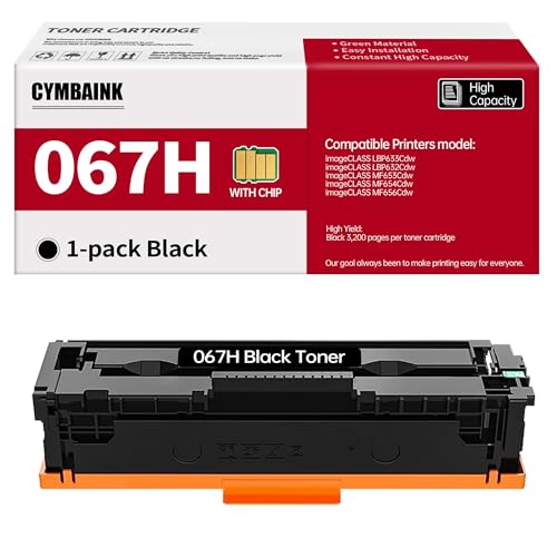 Image of 067H 067 MF656Cdw Toner Cartridge Compatible Replacement for Canon 067H 067 for Canon imageCLASS LBP633Cdw LBP632Cdw MF653Cdw MF654Cdw MF656Cdw Printe(Black)