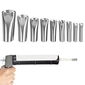 Roestvrijstalen mondstukken voor siliconenpistoolpatroon, Ø 5-20 mm werkingsmaat, kleefmiddel en afdichtingsgereedschap, afdichtingspijp voor siliconenverzegelaar, afdichtingshulpstuk meerdere maten