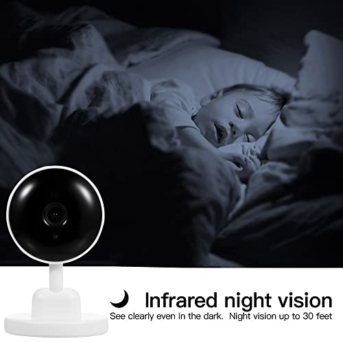 Mingzhe Monitor de bebê câmera WiFi 1080P FHD câmera de segurança doméstica com visão noturna/detecç