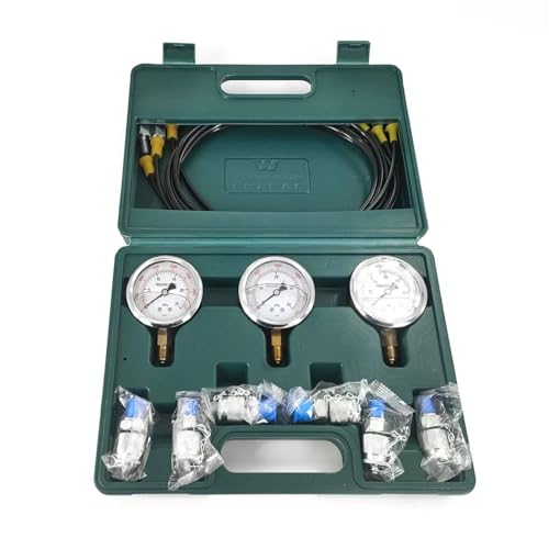 Kit de test de pression d'excavatrice haute précision 8700 psi max