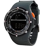 FENKOO Herren Sportuhr/Modeuhr/Armbanduhr digitalLED/Kalender/Wasserdicht/Duale Zeitzonen/Alarm/Stopuhr/Nachts Leuchtend /