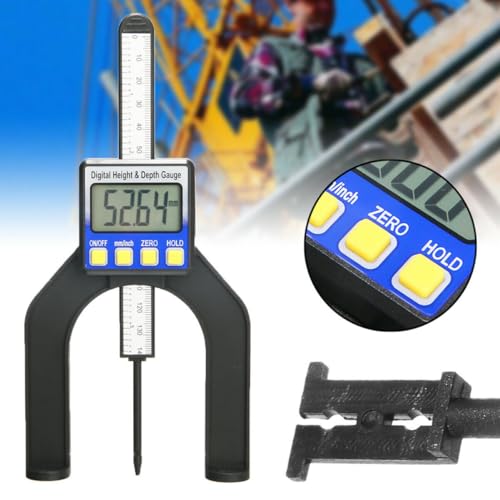 Outil de mesure menuiserie avec écran LCD clair et base aimantée