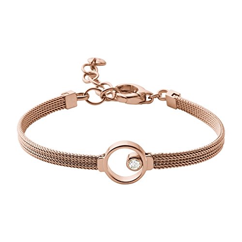 Skagen Damen Edelstahl Mesh Armband ELIN, 16,5 cm Länge, 4 cm...