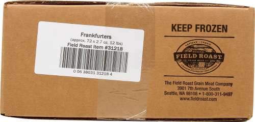 Field Roast Plant Based and Vegetarian Frankfurter, 2.7 Ounce -- 72 per case.