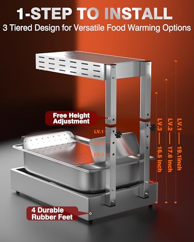 Commercial Kitchen Heat Lamp Station