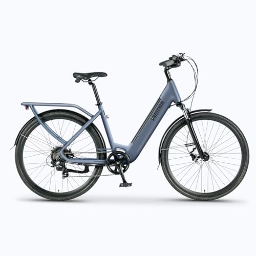 Varstrom Elektrofahrrad für Erwachsene 250W E-Cityrad HeckMotor Damen Herren Trekkingrad 100km Reichweite durch 43,2V 561,6Wh Li-Ion Akku 7 Gänge, 29 Zoll Tiefeinsteiger E-CityBike