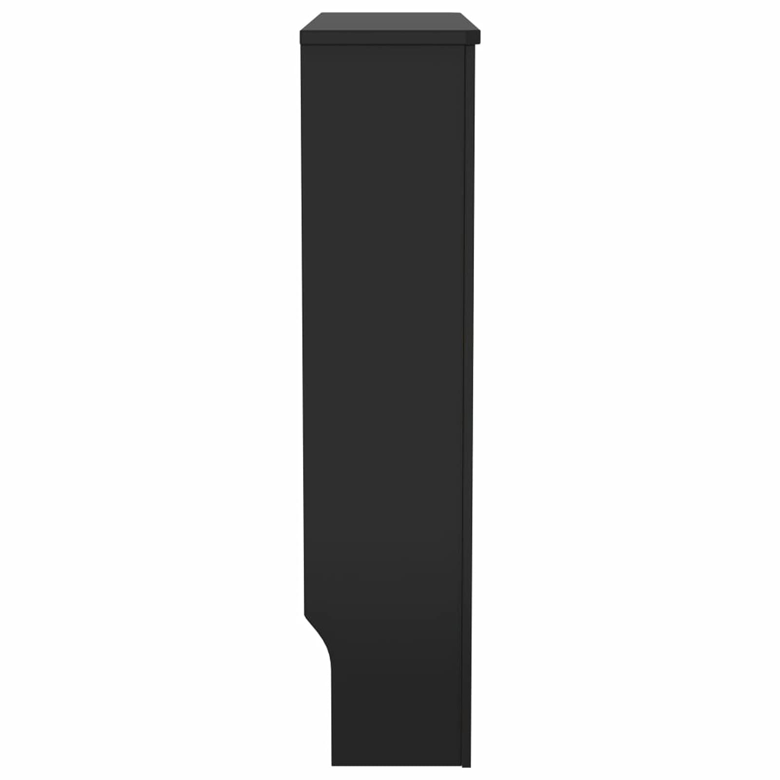 Tidyard Cubierta para Radiador Cubierta de Radiador para Radiador Diseño Moderno Cubre Radiador Cubreradiador Moderno MDF Negro 78 x 19 x 81,5 cm