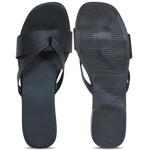 Image of Women's Slippers | Comfortable Flat Chappals for Women with Bow Detail | Stylish Casual Chappals, Trendy Summer Sandals, Comfortable Footwear for Daily Use