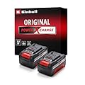 Einhell Originale PXC Twin Pack 4,0 Ah Batterie, 18 V, Per tutti i dispositivi Power X-Change, Gestione dinámica della batteria, cicli di ricarica ada), Confezione da 2, nessun caricabatterie