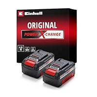Original Einhell Akku PXC-Twinpack 4,0 Ah Power X-Change (Li-Ion, 18 V, 2x 4,0 Ah, für alle PXC-Geräte geeignet, proaktives Batteriemanagement, situativ angepasste Ladezyklen)