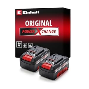 Original Einhell Akku PXC-Twinpack 4,  Ah Power X-Change (Li-Ion, 18 V, 2x 4,  Ah, für alle PXC-Geräte geeignet, proaktives Batteriemanagement, situativ angepasste Ladezyklen)