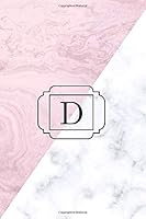 D : Monogrammed Pocket Size Small Alphabetized Internet Password Logbook Pink and White Marble 1093372362 Book Cover