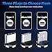 540° Rotating Magnetic Charging Cable (Red 4-Pack 3/3/6/6ft) 3 in 1 USB C Magnetic Phone Charger Cable 2.4A Fast Charge Cord for iPhone Samsung Moto Android Tablet All Micro USB/Type C Device