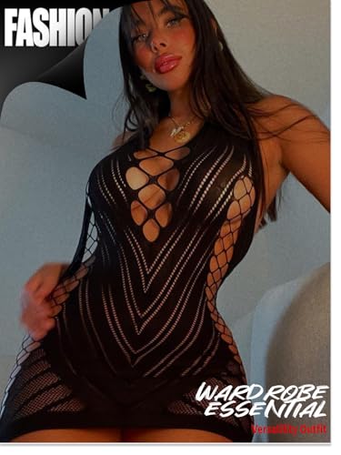 Buitifo Women Sexy Lingerie Dress One Piece Babydoll Nightwear Halter Mini Dresses4