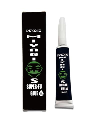 Miyagis Super-Fu Glue - Pegamento superfuerte tipo gel para plástico, metal, cuero, cerámica, madera y goma | dosificación precisa, sin goteo, secado rápido
