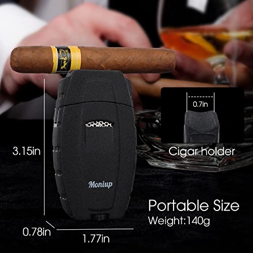 Encendedor de Mecha Doble con Punch y Soporte para Cigarro miniatura 5