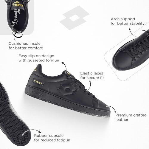Image of Lotto Men Autograph OG Slip On Leather Sneakers