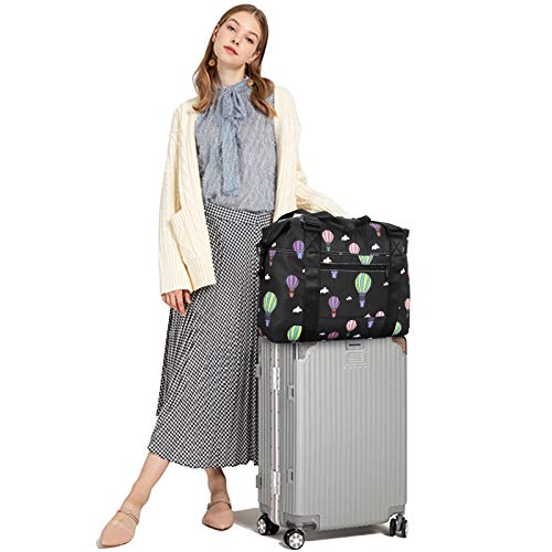 HUA ANGEL Travel Duffel Bag-Weekend Travel Tote Bag Gym Shoulder Bag Medium Size Unisex Sports Fitness Tote with Strap