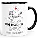 Produktbild Kaffee-Tasse keine Sorge Schatz ich werde dich den rest deines Lebens nerven Geschenk Liebe lustig MoonWorks® schwarz unisize