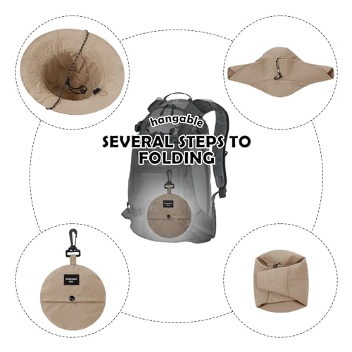 Durio-Waterproof-Bucket-Hat-for-Women-UPF-50-Sun-Hat-UV-Protection-Packable-Rain-Hats-for-Women-Lightweight-Hiking-Hat