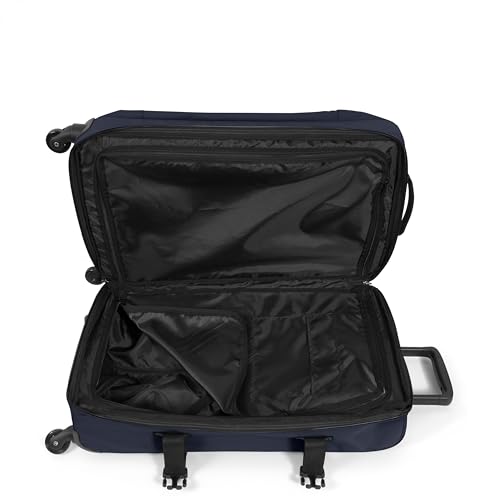 Image of EASTPAK TRANS4 S - 44L Small Cabin Wheeled Luggage, Two Compartments, TSA Lock, 360 Spinner Wheels, and Telescopic Handle, Ultra Marine