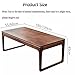 Small Low Table Coffee Table All Solid Wood to Create a Dining Table Balcony Table Garden Table Made of Black Walnut Smooth-Finished and Safe to use (Color : Walnut Colored, Size : 120 * 60 * 45cm)