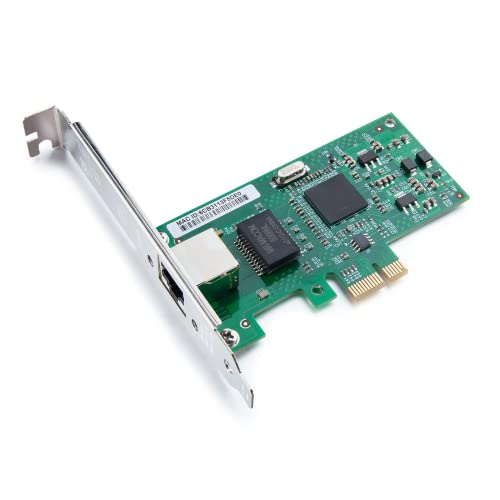 Image of H!Fiber Gigabit PCIe NIC with Intel 82573 Chip, 1Gb Network Card Compare to Intel 82573 NIC, Single RJ45 Port, PCI Express X1, Ethernet Card with Low Profile for Windows /Windows Server /Linux
