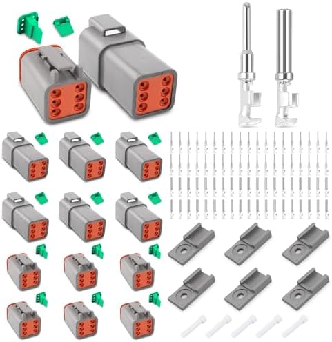 Connecteur électrique étanche 5 Broches Avec Fil | Pour Voiture, Moto, Bateau | Marine, AWG, 8.5 Cm