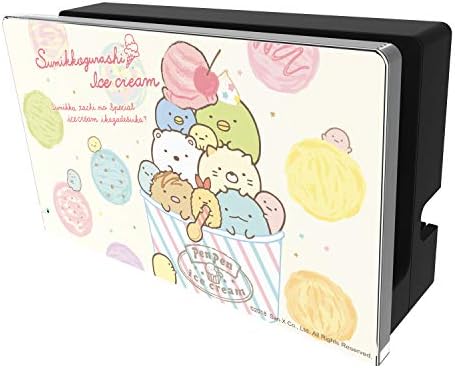 Nintendo and San-X Official Kawaii Nintendo Switch Character Dock Cover -Sumikko Gurashi (Things in the Corner) Pen Pen Ice Cream-