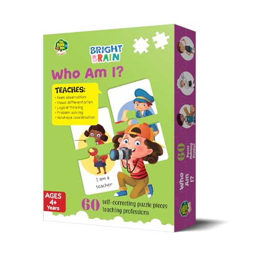 Image of The Book Tree Bright Brain Profession Puzzle for Kids | 60 Self-Correcting Matching Sets | Learn Jobs & Occupations | Educational & Gifting Toy for Ages 3+
