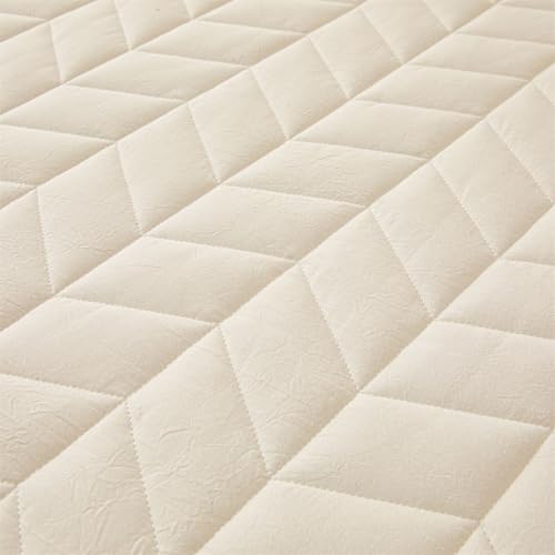 Drap housse 180x200 coton vert clair bonnet 28cm lit 2 personnes - 7