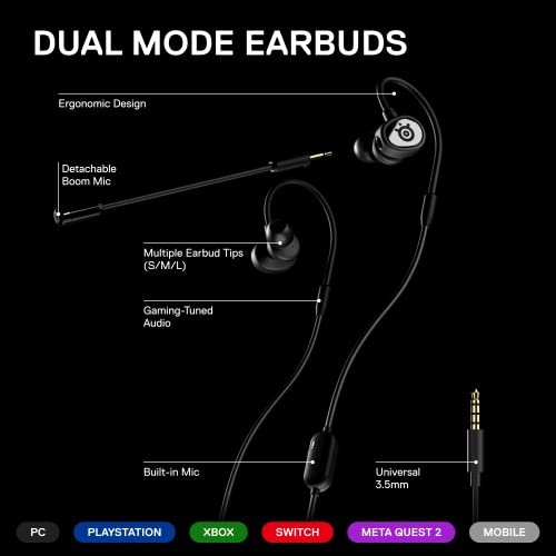 Steelseries 61650 Tusq In-Ear Mobile Gaming Headset thumb #2