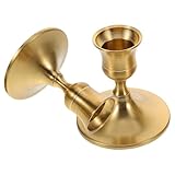 Et fiable : fabriqué en laiton robuste, ce bougeoir garantit une utilisation et une grande fiabilité. bougeoir de table, bougeoir de noël