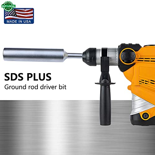 Sds Plus Ground Rod Bits Driver.for All Sds Plus Hammer Drills.great For 5/8" 3/4" Grounding Rod.heavy Duty (1) #TOP4